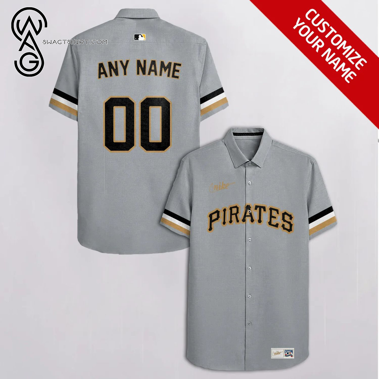 [Top Trending] Major League Baseball Pittsburgh Pirates Full Printing Personalized Hawaiian Shirt